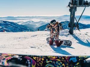 person skiing on snow
